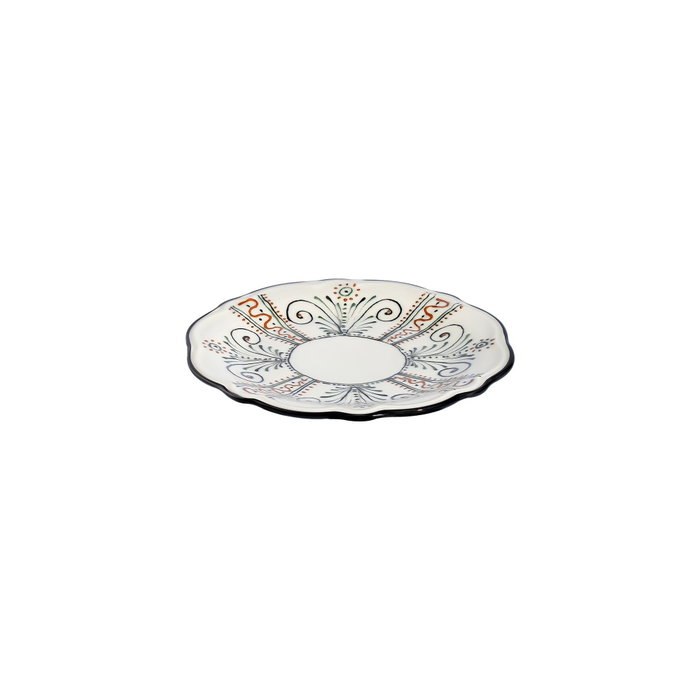 Hermia Helen Fulya 24 Ytkm Juego de Cena de Porcelana Multicolor de 24 Piezas